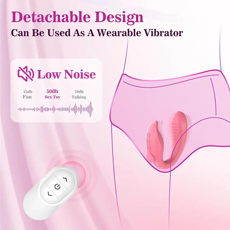 Dual Head Strap-On Clitoral Vibrator for Couples