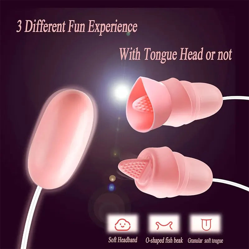 Double Headed Bear Tongue Clitoral Vibrator