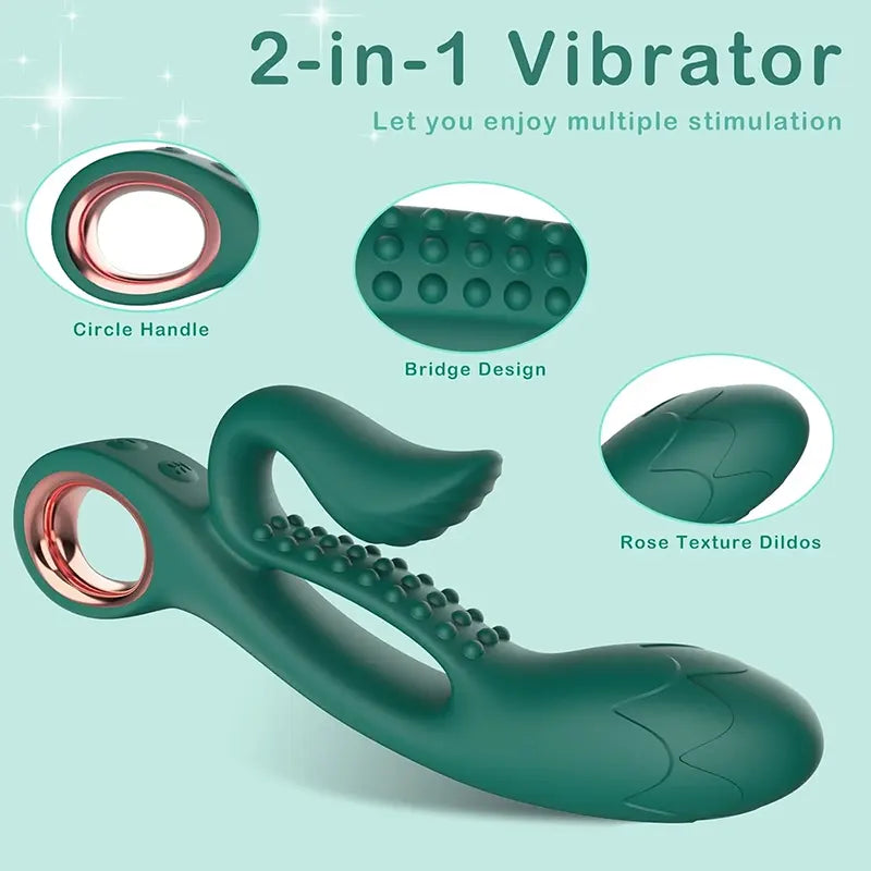 Pure Ecstasy Dual-Action G-Spot & Clitoral Rabbit Vibrator