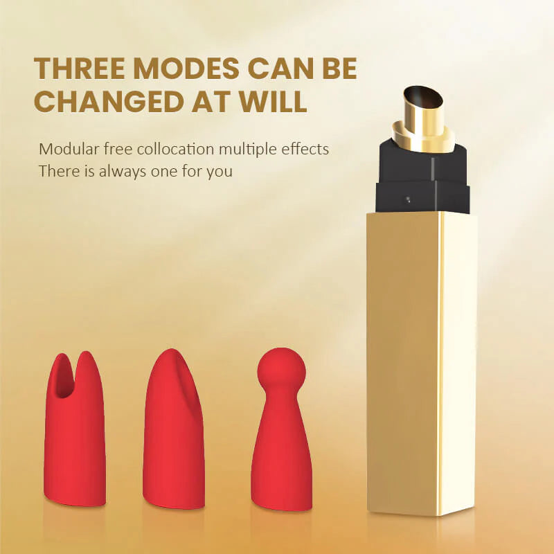 Triple Lipstick Sucking Vibrator