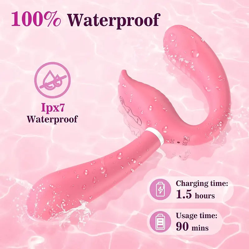 Dual Head Strap-On Clitoral Vibrator for Couples