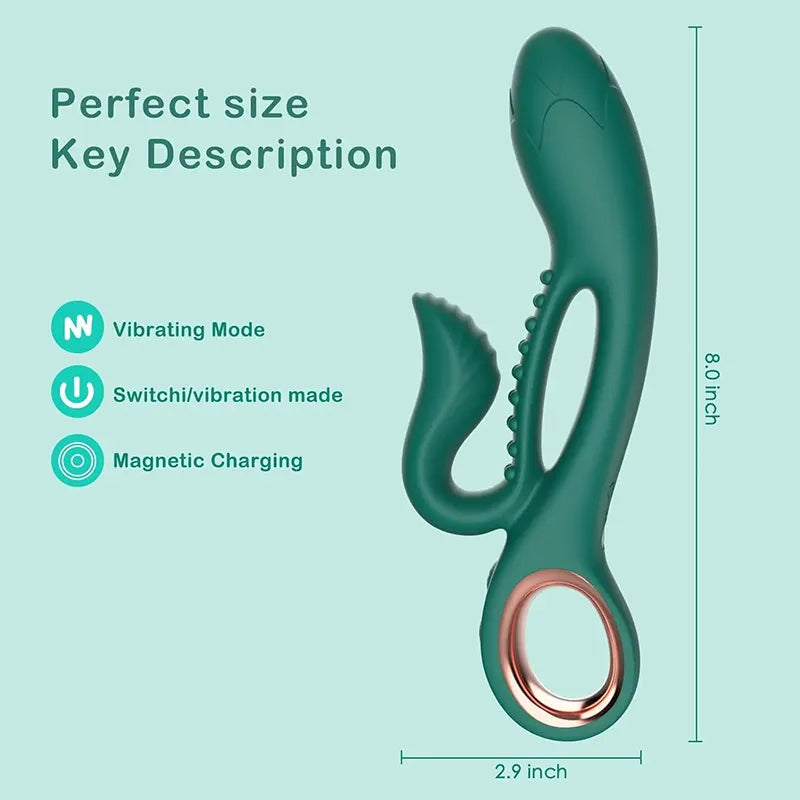 Pure Ecstasy Dual-Action G-Spot & Clitoral Rabbit Vibrator