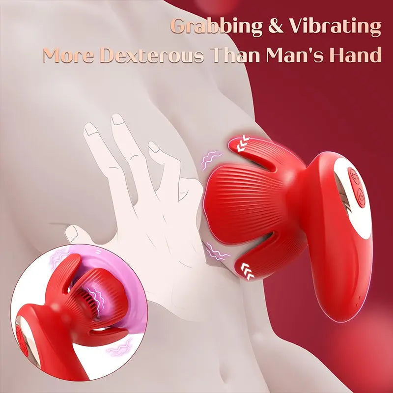 10 Patterns Rose Nipple Pleasure Vibrator