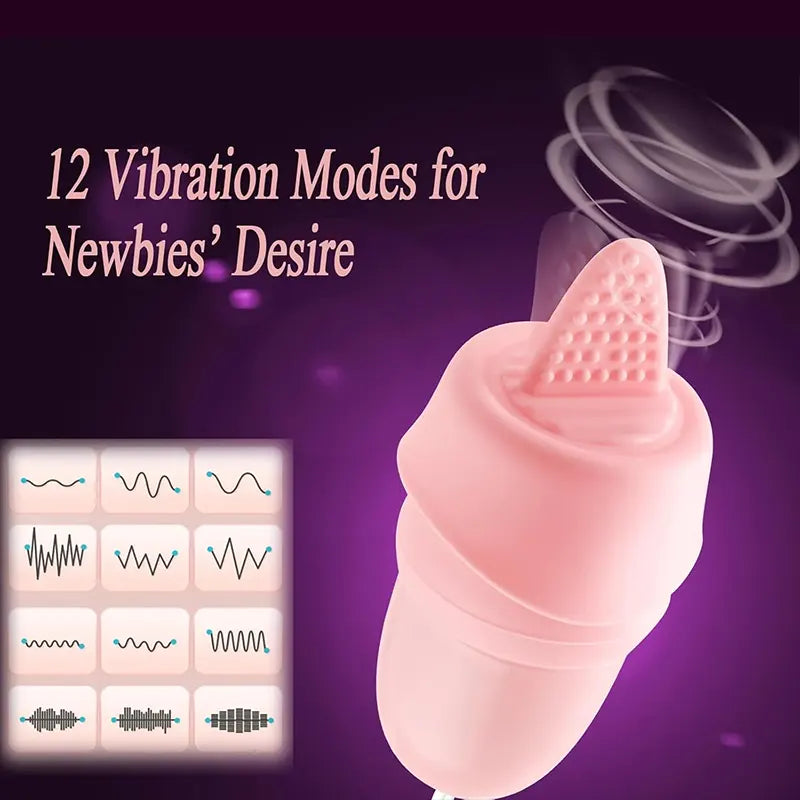 Double Headed Bear Tongue Clitoral Vibrator