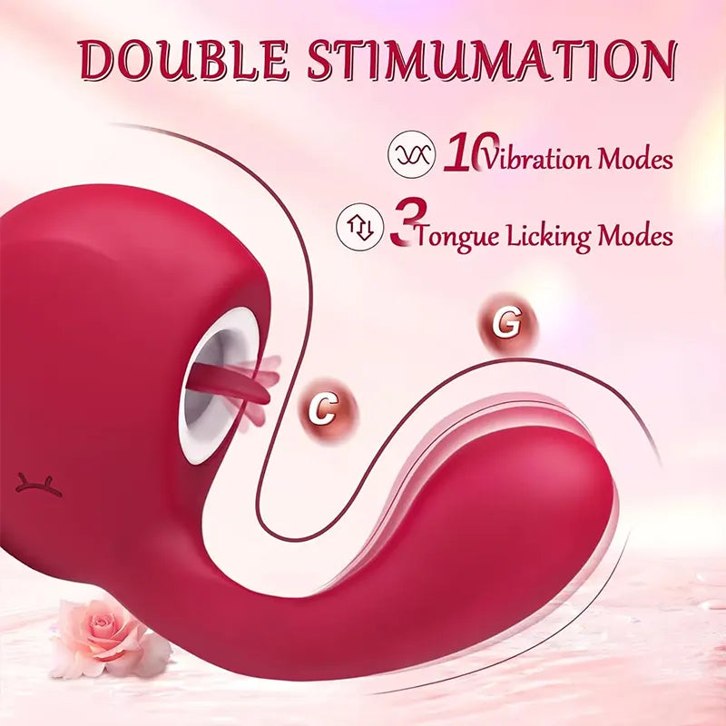 VivaLuxe Clitoral & G-Spot Licking Vibrator