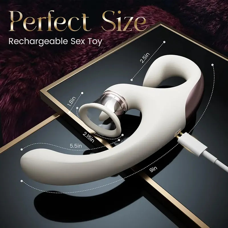 Soft Clitoral G-Spot Tongue Vibrator
