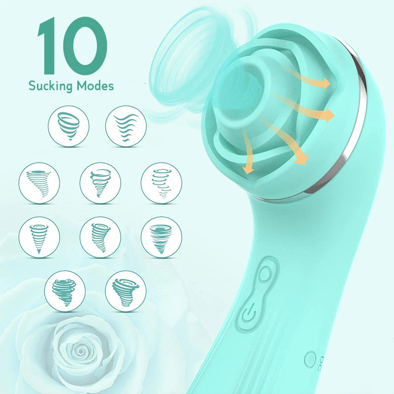 Rose Sucking Massage Vibrator