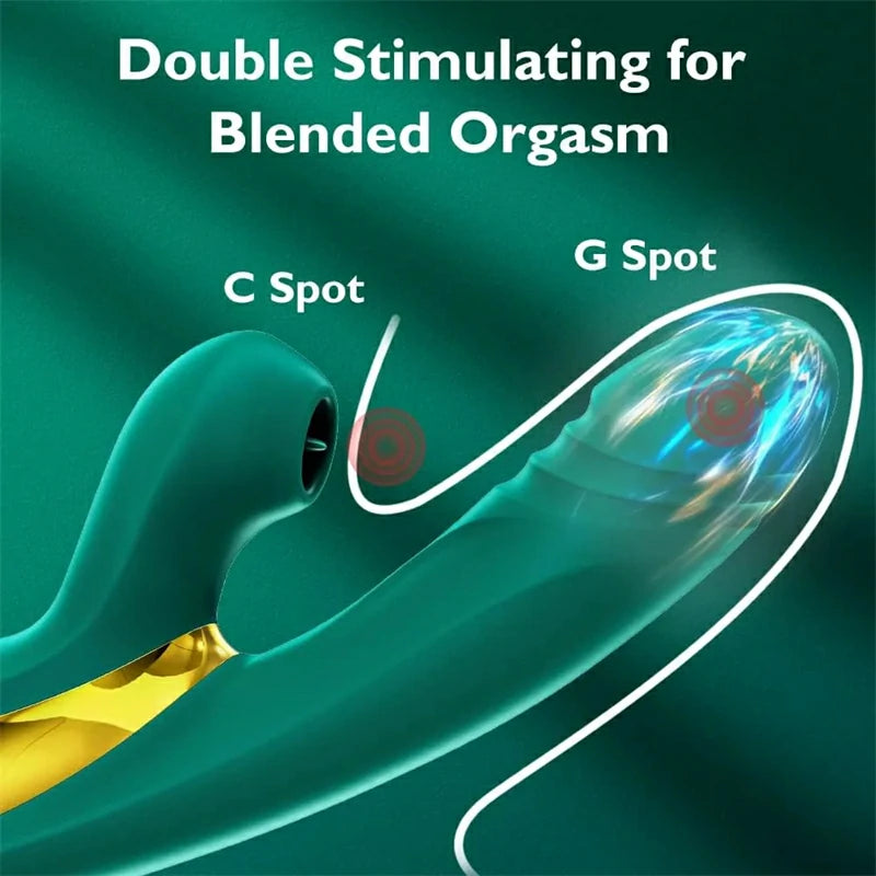 2-in-1 Vibrating and Licking Masturbator: Dual Stimulation