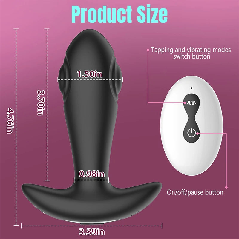 Dual Sided Vibrating Remote Anal Plug