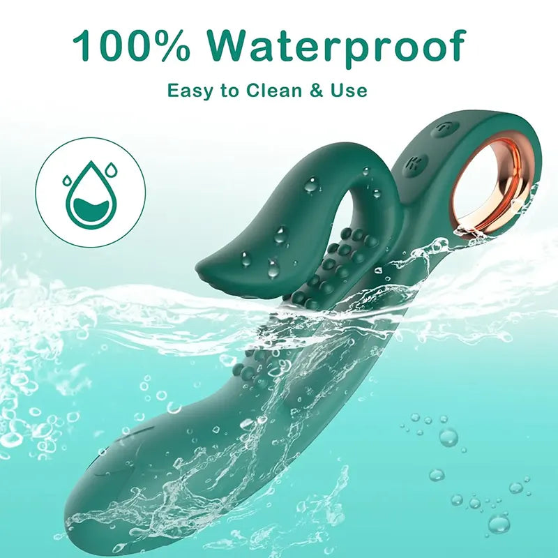 Pure Ecstasy Dual-Action G-Spot & Clitoral Rabbit Vibrator