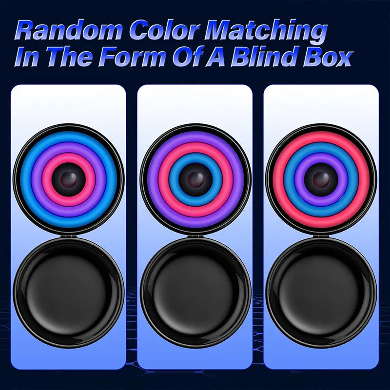Color Wave Triple Cock Ring Set
