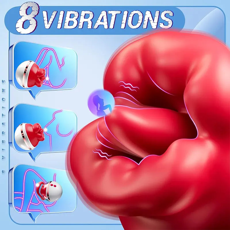 3 in 1 Rose Clitoral Sucking Vibrator