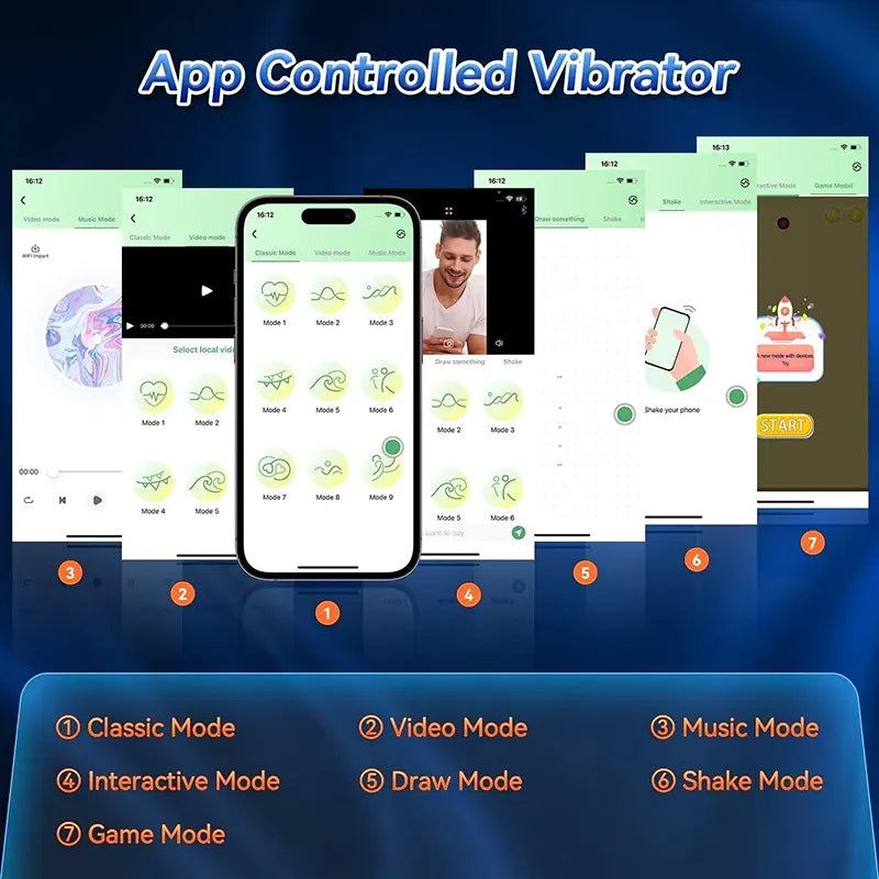 Adjustable Automatic Penis Vibrator with APP Control