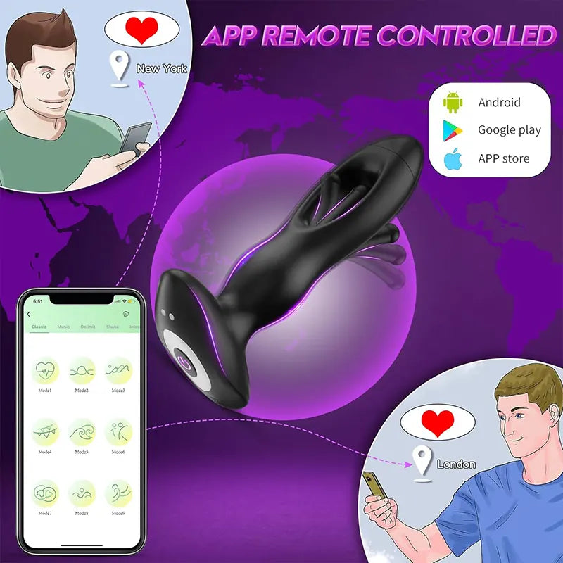 Remote-Controlled Flapping Prostate Toy
