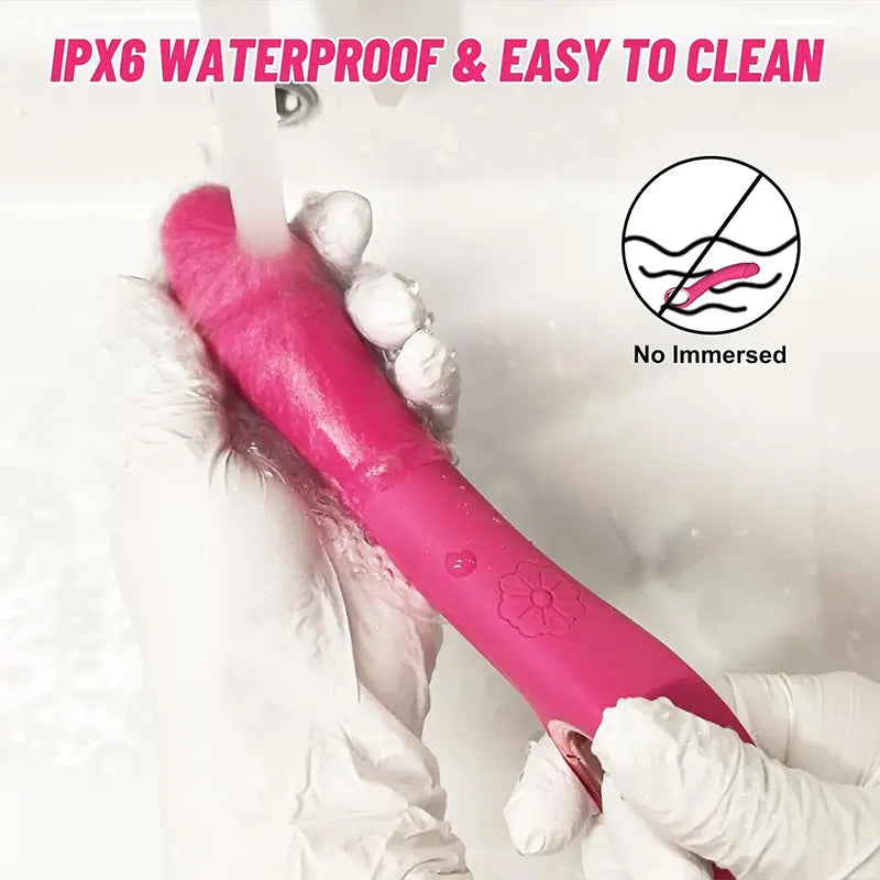 Curved G-Spot Vibrating Dildo