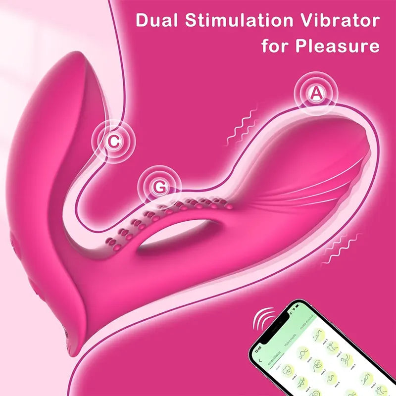 IntimiSync Dual-Action Wearable Vibrator