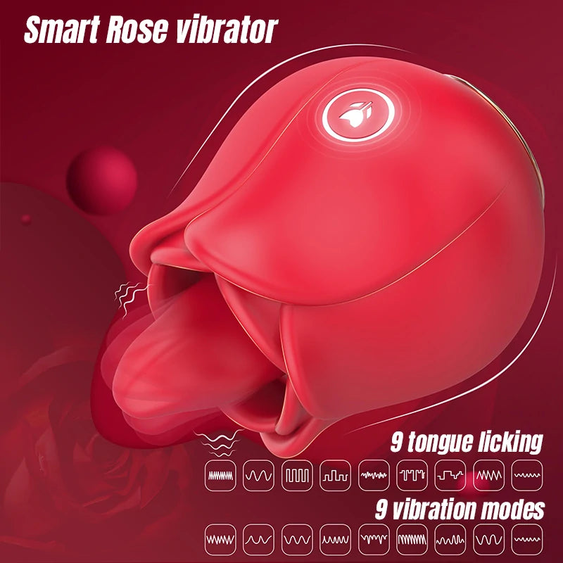 Rose Vibrating Cunnilingus Sucker