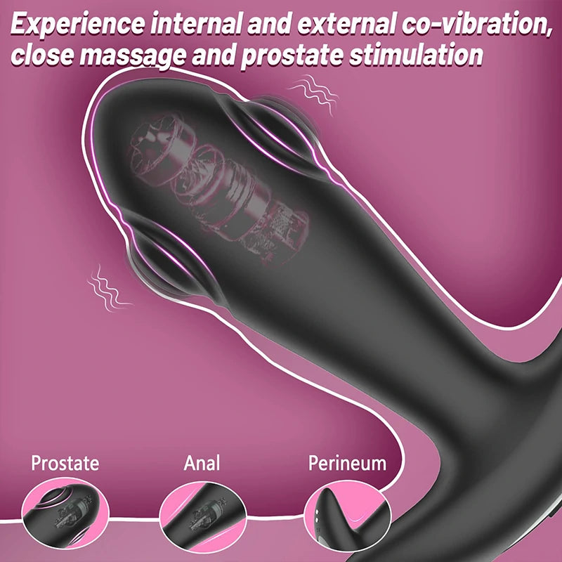 Dual Sided Vibrating Remote Anal Plug