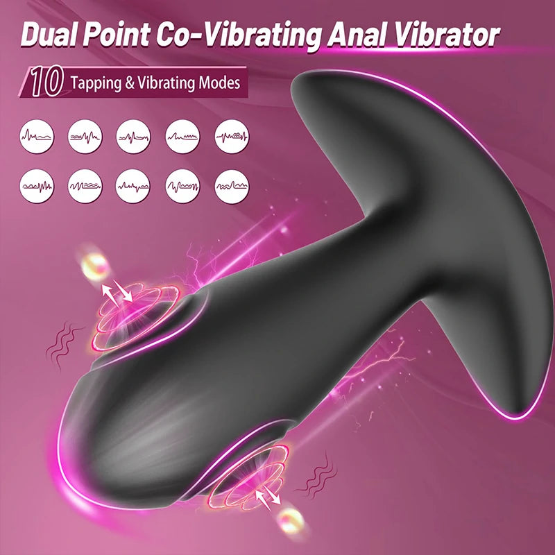 Dual Sided Vibrating Remote Anal Plug