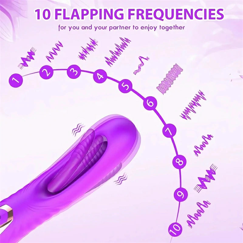 Skeleton Slap AV Stick: 7 Vibration Modes & 10 Flapping Settings