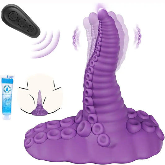 Remote Control Tentacle Suction Cup Pleasure Vibrator