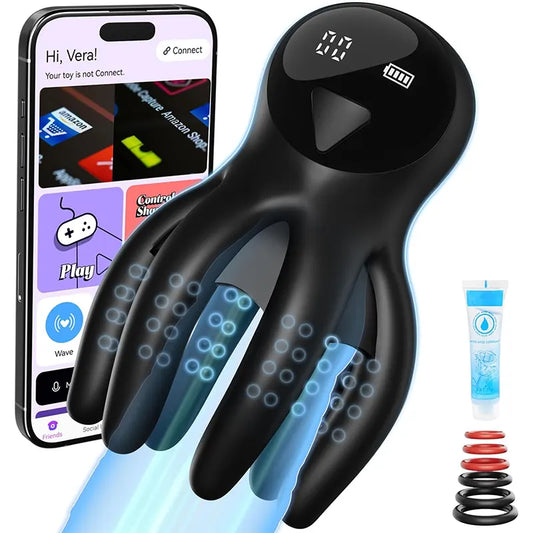 3-in-1 Screen Display Male Octopus Penis Vibrator