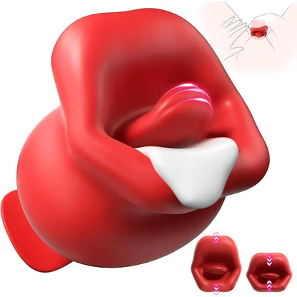 KissPleasure Lip-Shaped Clitoral Vibrator