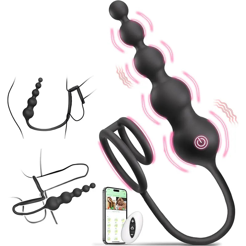 Remote Control Penis Ring Vestibular Plug