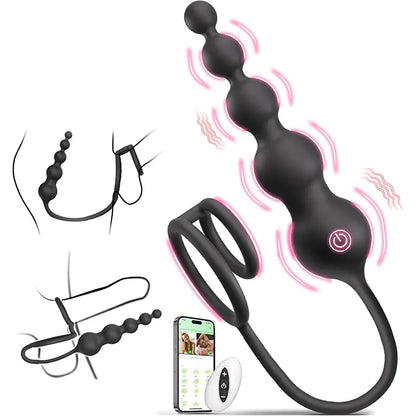 Remote Control Penis Ring Vestibular Plug