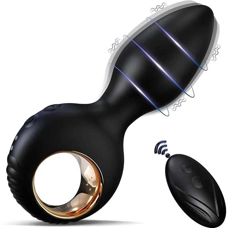 Remote-Controlled Vibrating Anal Plug with 10 Intensity Modes