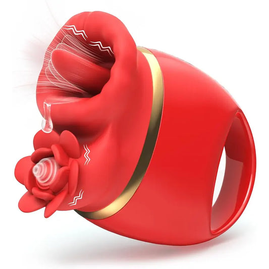 Rose Flicker Tongue & Tap Stimulator