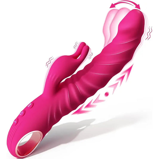 Triple Sensation 3-in-1 Thrusting Rabbit Vibrator 