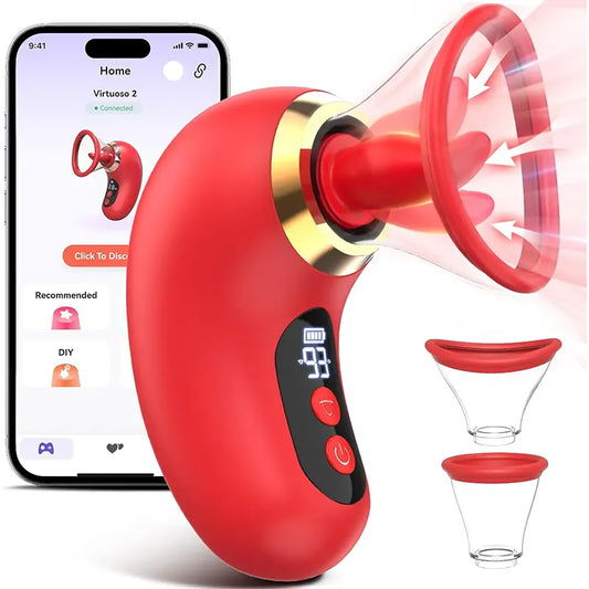 LickLux Wireless App-Controlled Clitoral & Nipple Stimulator