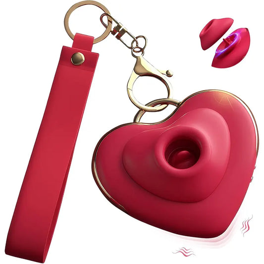 Heart Shaped Suction G-Spot Clitoral Vibrator