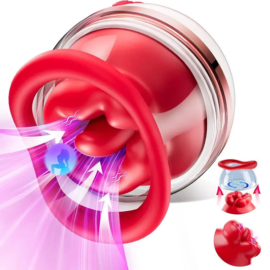 3 in 1 Rose Clitoral Sucking Vibrator