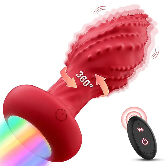 Remote Control Monster Rotation Stimulating Anal Vibrator