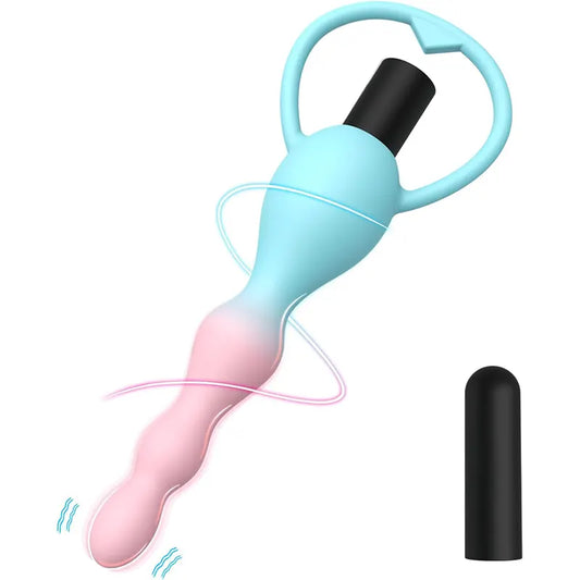 Silicone Vibrating Pleasure Anal Beads