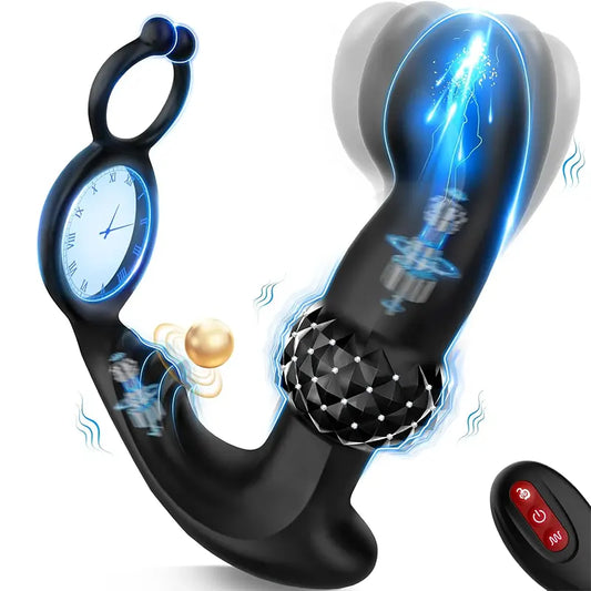 PulseMax Prostate Massager with Remote Control & Dual Motors
