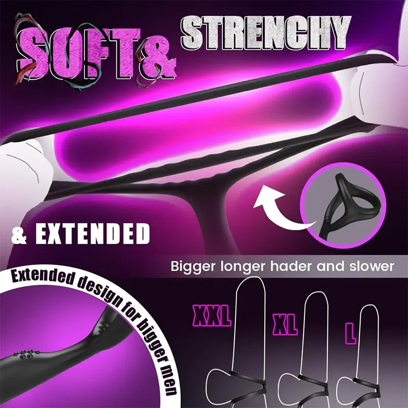 4-in-1 Oscillating Prostate Massager with Thrust & Vibration