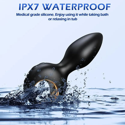 Remote-Controlled Vibrating Anal Plug with 10 Intensity Modes