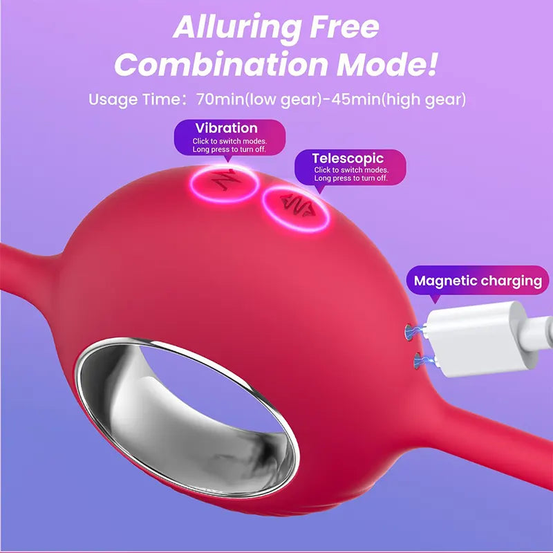 Dual Head Finger G-Spot Clitoral Pleasure Stimulator