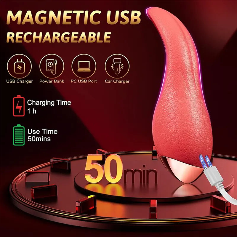 10 Patterns of Tongue Vibrator for Women