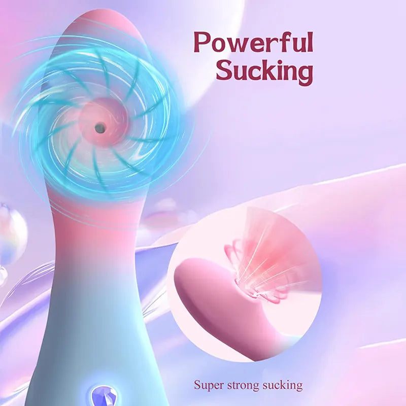 Female 9 Mode G-Spot Sucking Vibrator