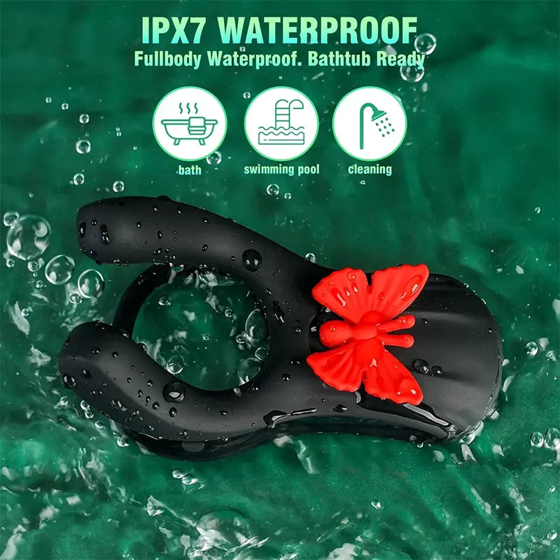 Butterfly Vibrating Cock Rings for Couples