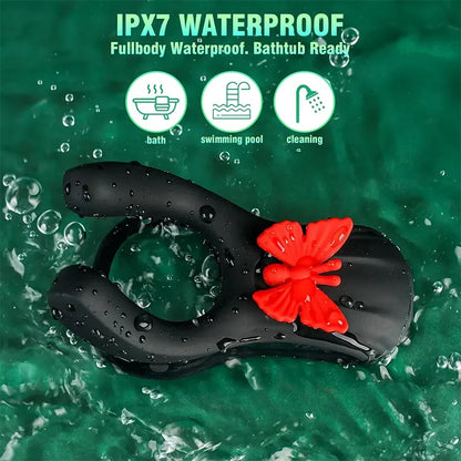 Butterfly Vibrating Cock Rings for Couples