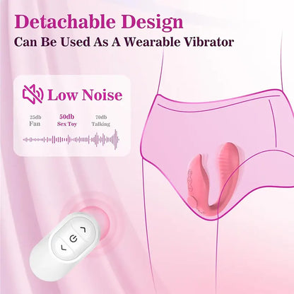 Dual Head Strap-On Clitoral Vibrator for Couples