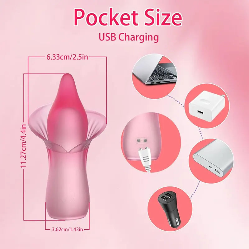 Tongue Licking Pleasure Vibrator