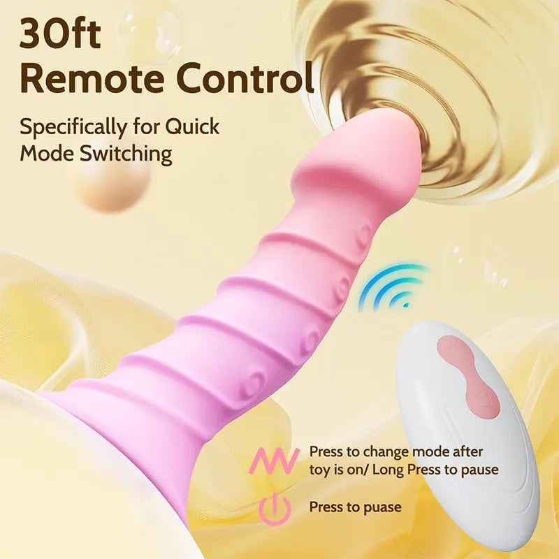 Fantasy Remote Control Silicone Suction Cup Dildo