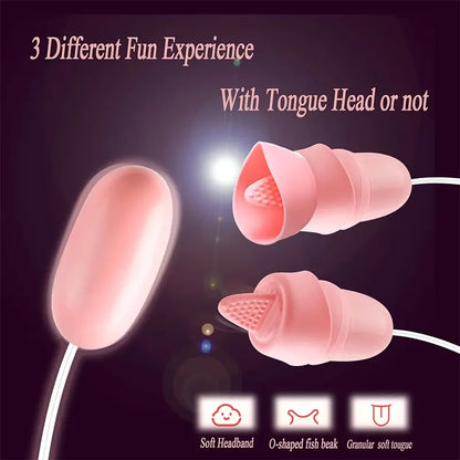 Double Headed Bear Tongue Clitoral Vibrator