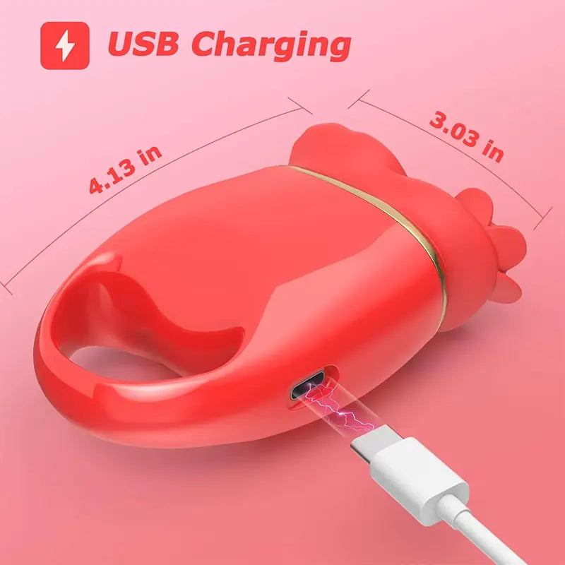 Rose Flicker Tongue & Tap Stimulator